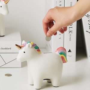 tirelire licorne en céramique