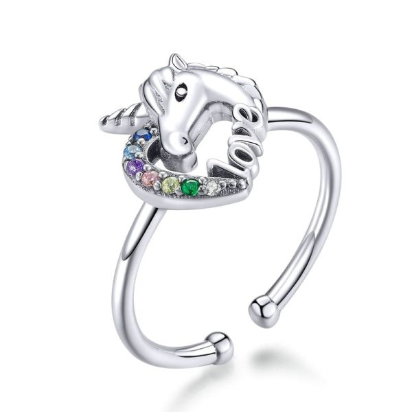 bague licorne femme argent