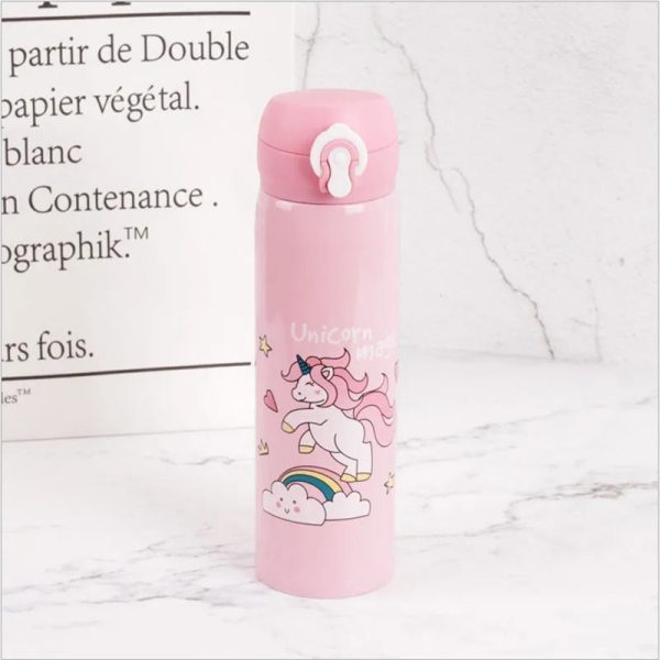 mug isotherme licorne rose