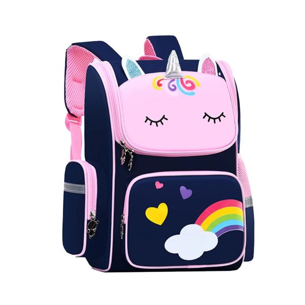 cartable Licorne Bleu Marine pour enfants