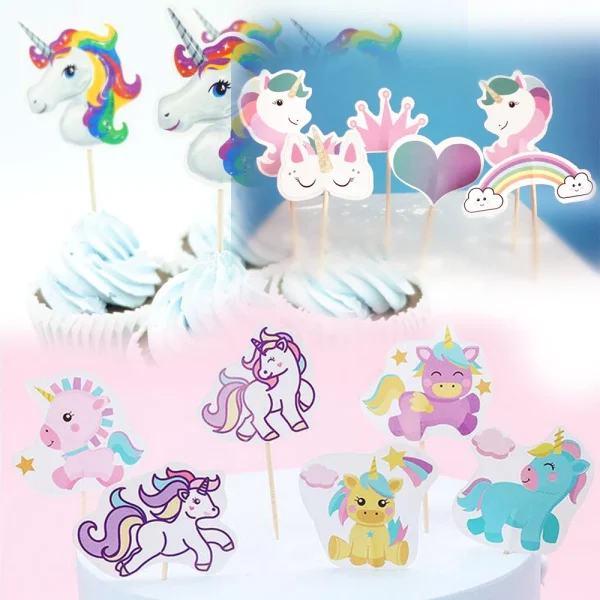 décorations gâteaux licorne