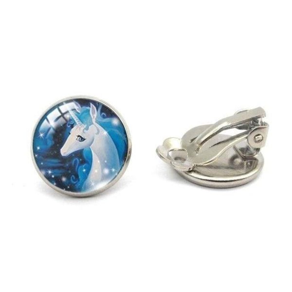 boucles d'oreilles licorne élégante