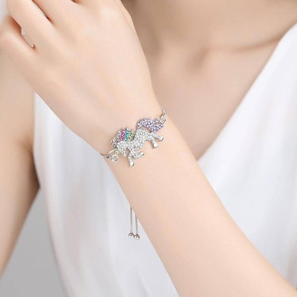 bracelet animal licorne en argent