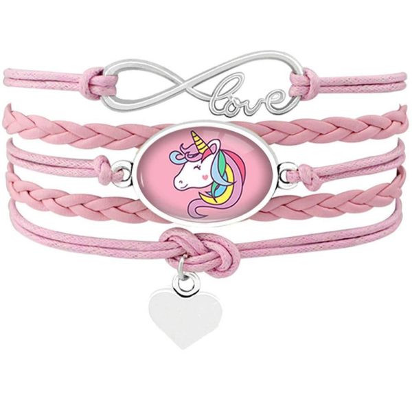 bracelet licorne cuir