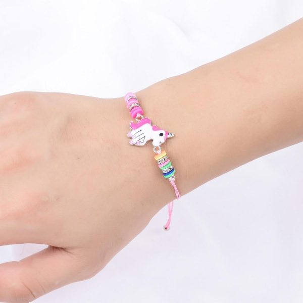 bracelet licorne rose femme
