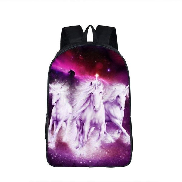 cartable licorne chevaux blancs enfant