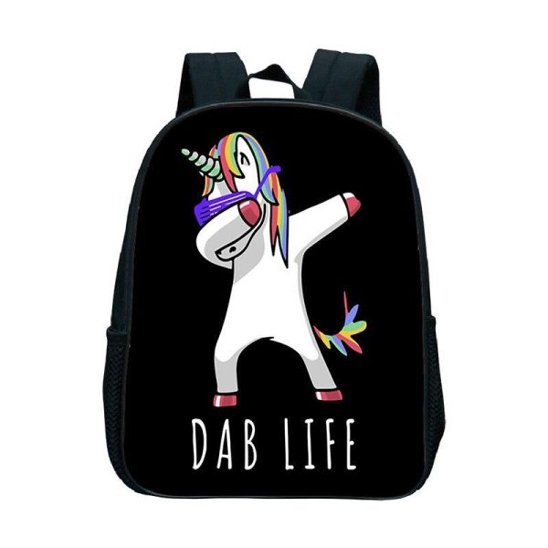 cartable licorne dab noir enfant