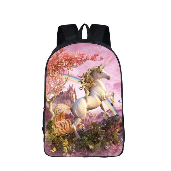 cartable licorne montagne 3D
