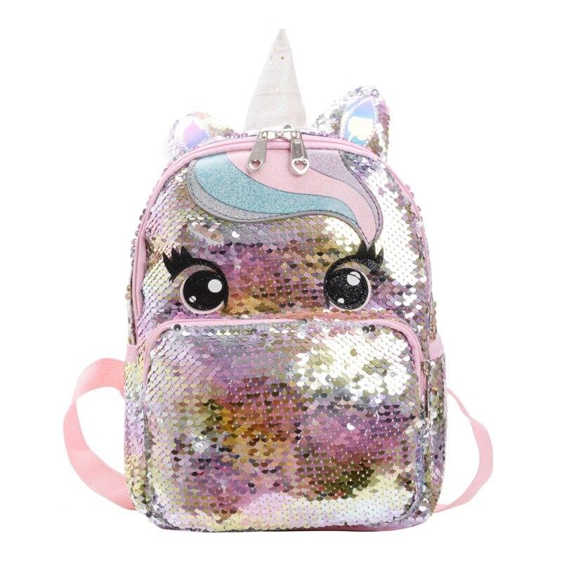 cartable licorne paillette