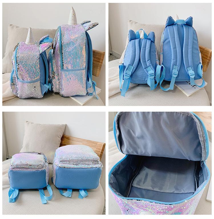 cartable licorne avec paillettes