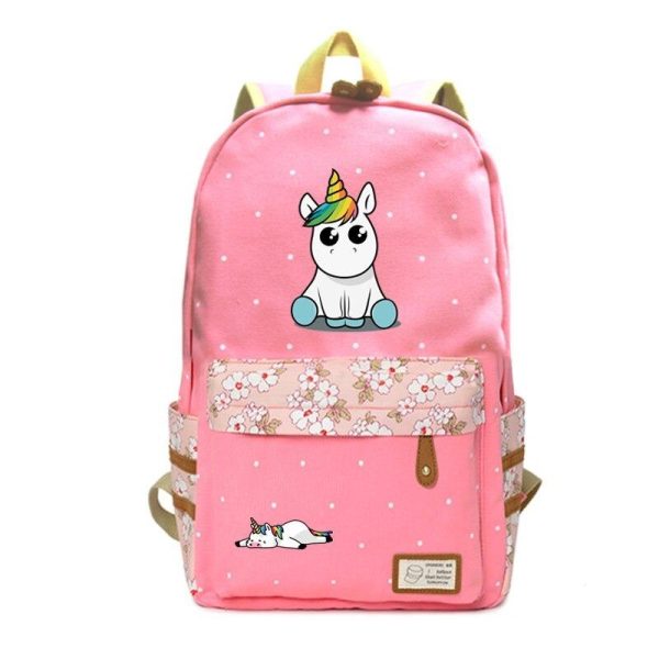 cartable licorne rose scolaire