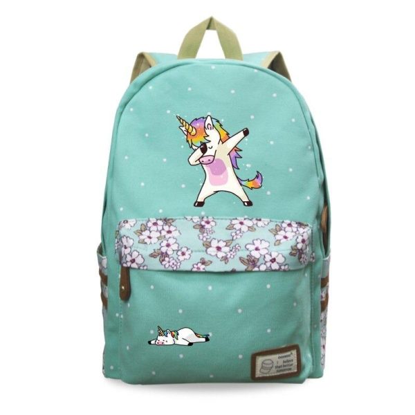 cartable licorne vert primaire