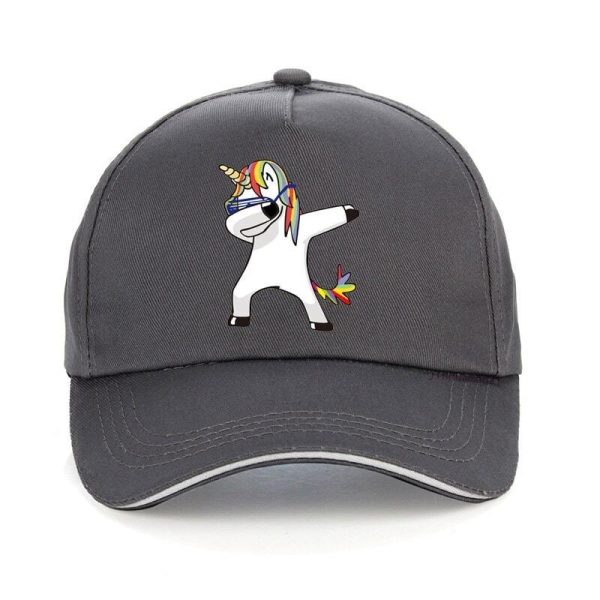 Casquette Licorne Dab Gris