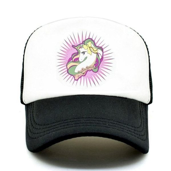casquette licorne kawaii noire tendance