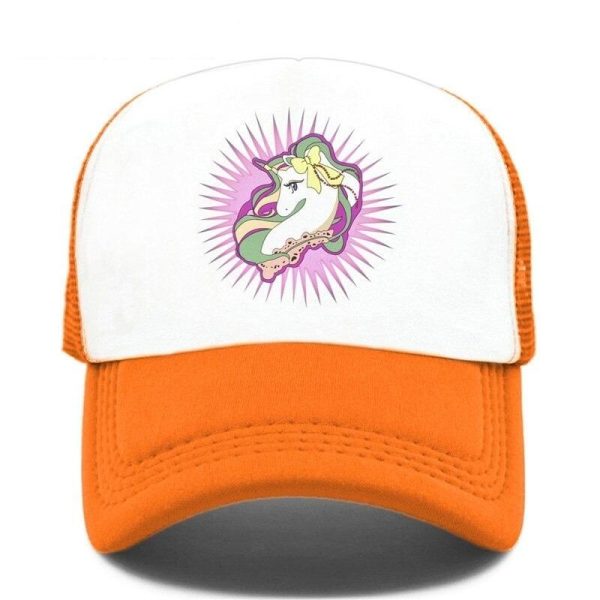 Casquette Licorne Kawaii Orange