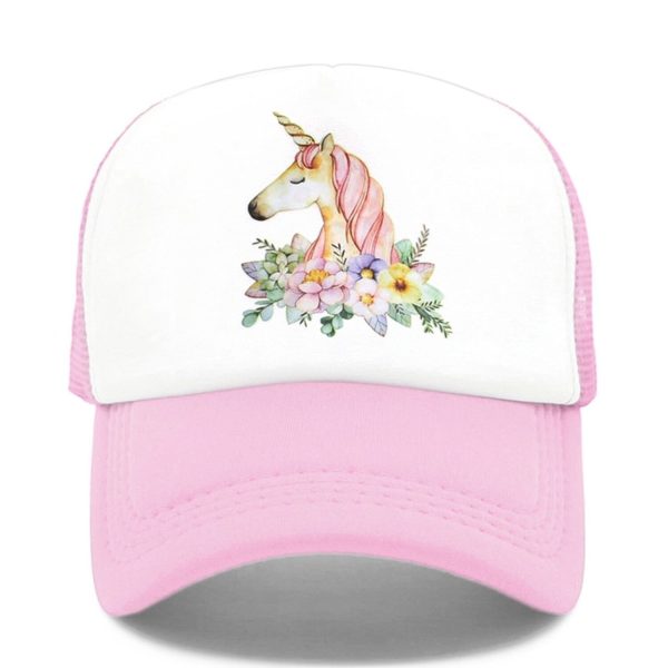 casquette licorne rose
