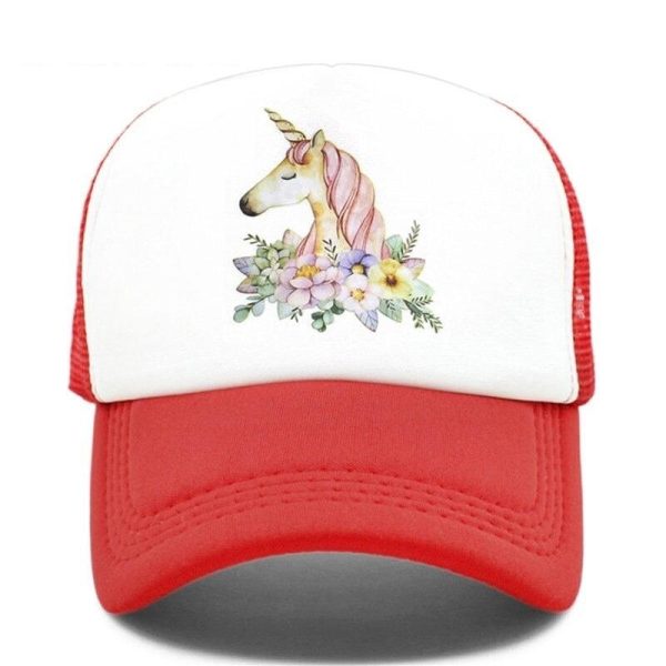 Casquette Licorne Rouge élégante et protectrice