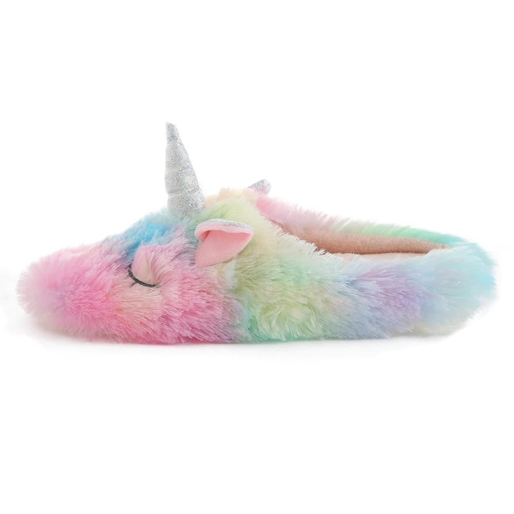 Pantoufles Licorne Multicolore