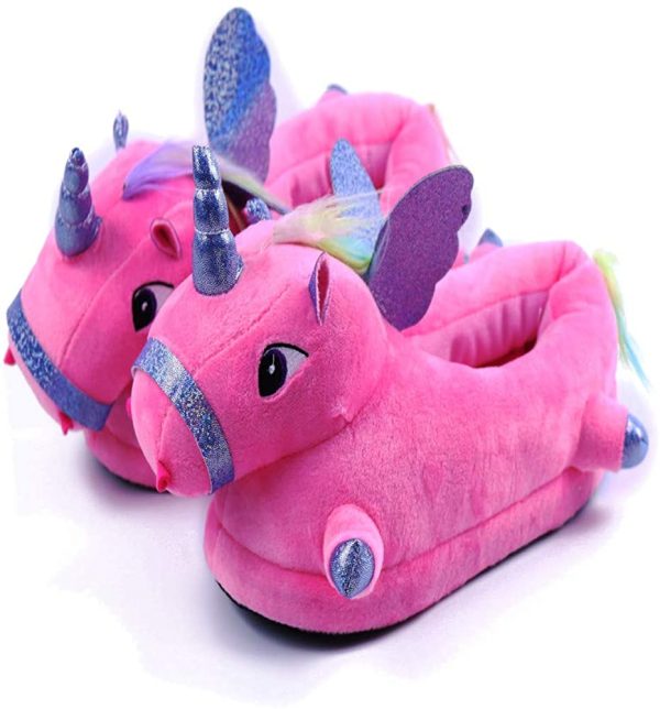 chausson licorne unicorne rose