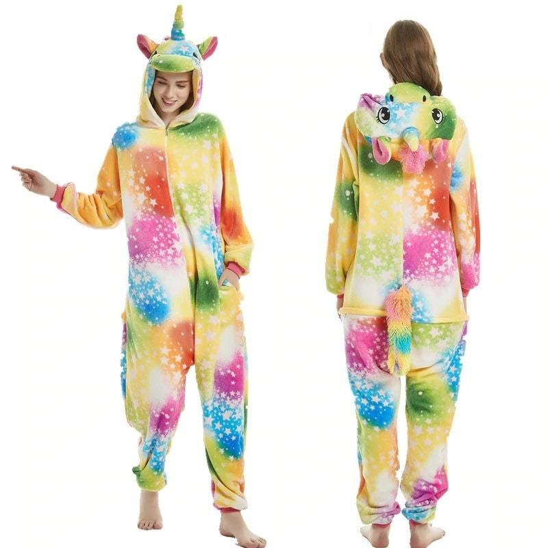 combinaison licorne colorée femme