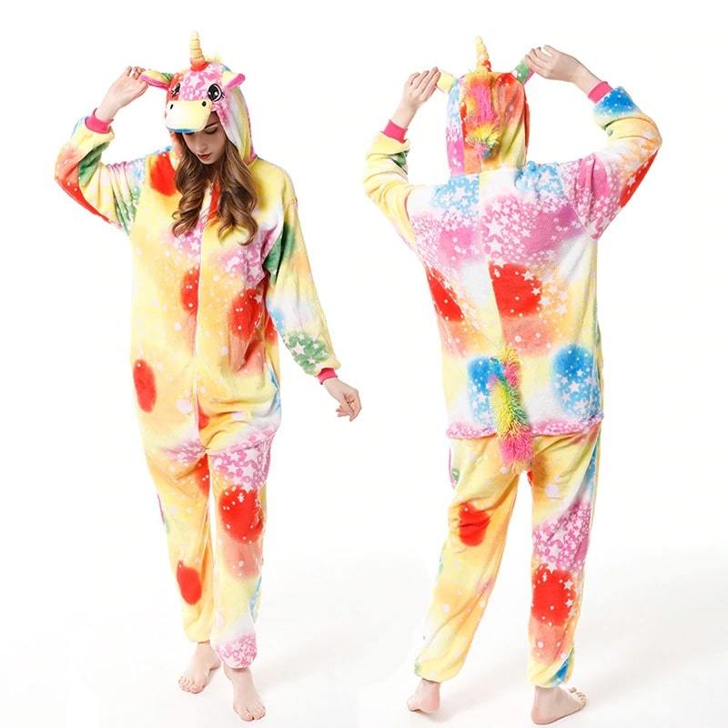 combinaison licorne femme multicolore