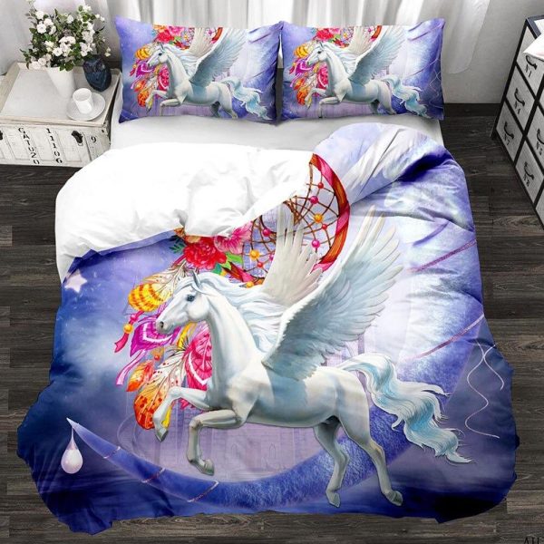 Housse de Couette Licorne Capteur de Rêves
