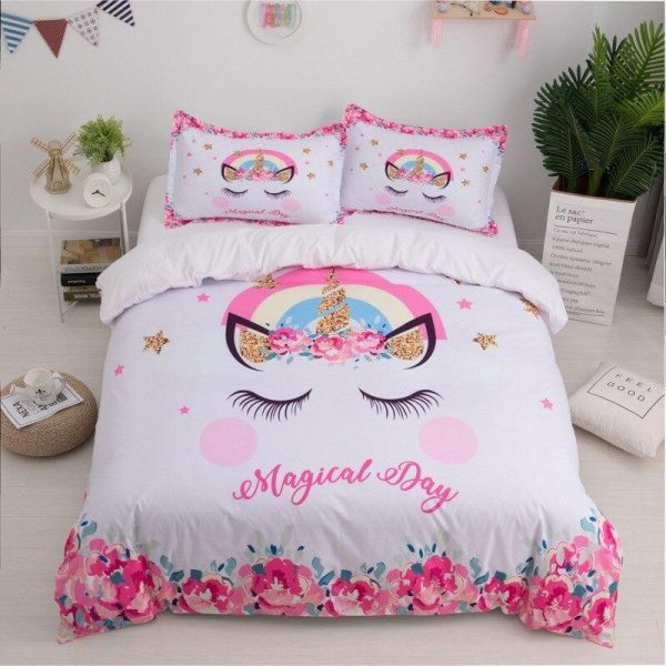 housse de couette licorne déesse mythique