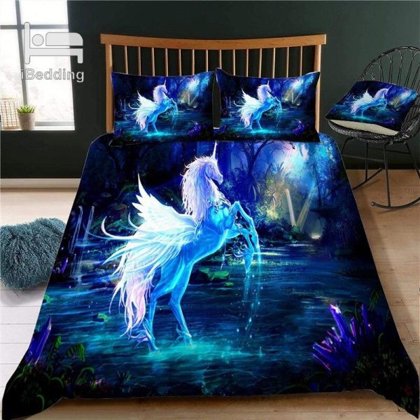 housse de couette licorne animal mythique