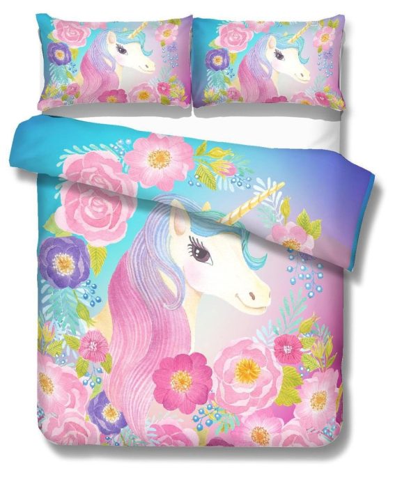 housse de couette licorne bonheur