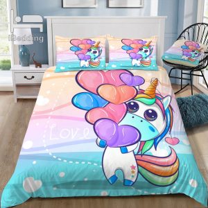 housse de couette licorne enfant adorable