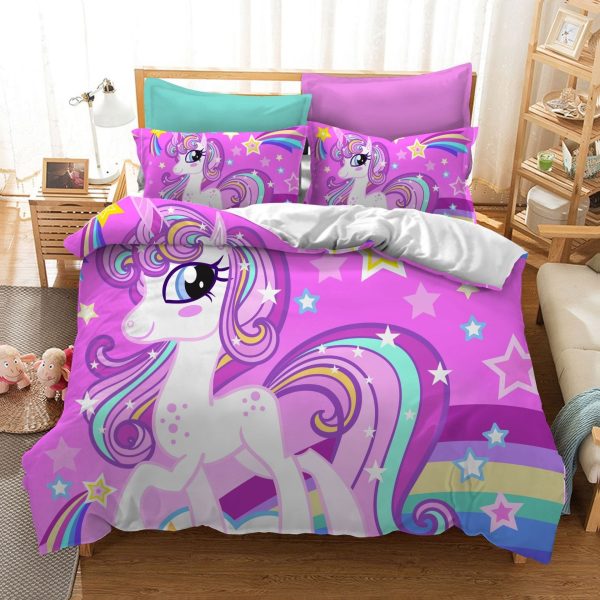 housse de couette licorne petite fille