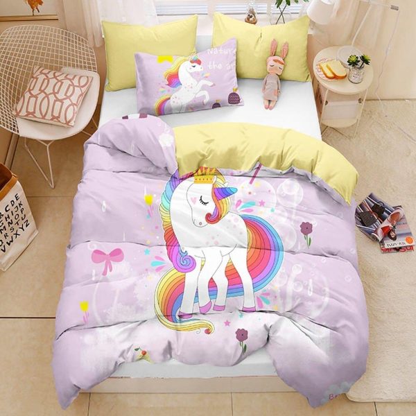 housse de couette licorne petite princesse