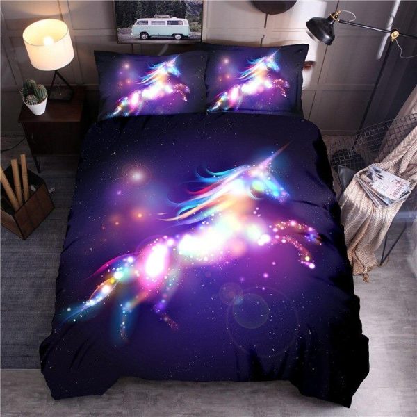 Housse de Couette Licorne Voie Lactée