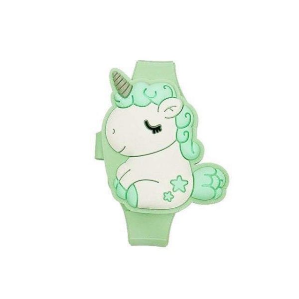 montre licorne digitale verte