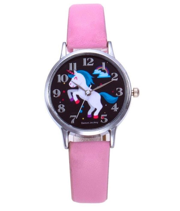montre licorne garçon rose