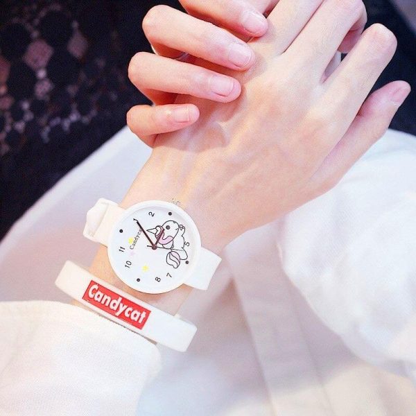 montre licorne kawaii blanc