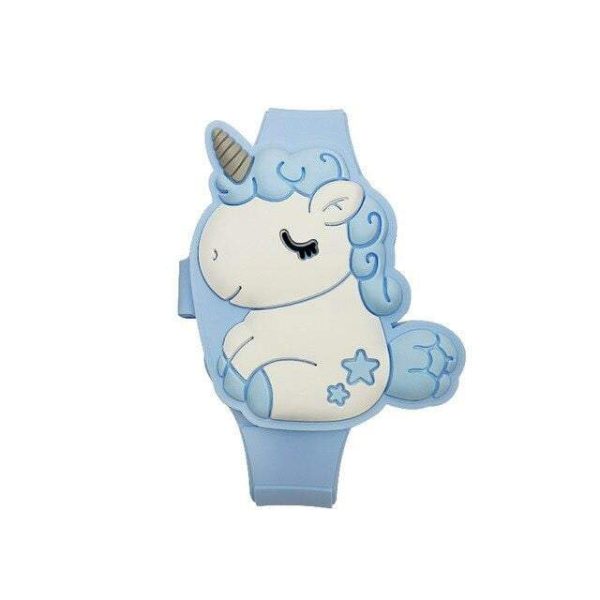 montre licorne digitale LED bleu