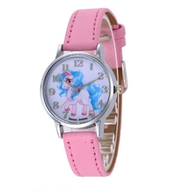 montre licorne rose pour fille