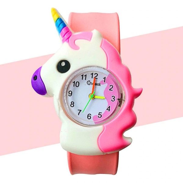 montre slap licorne rose pâle