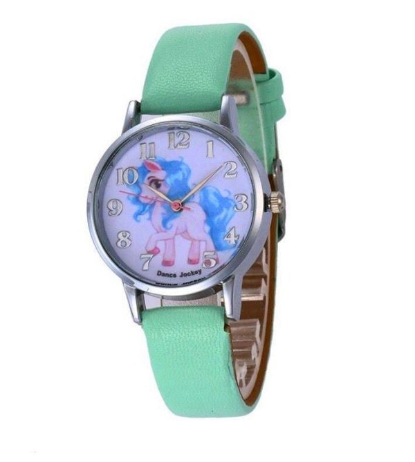 montre licorne verte fille