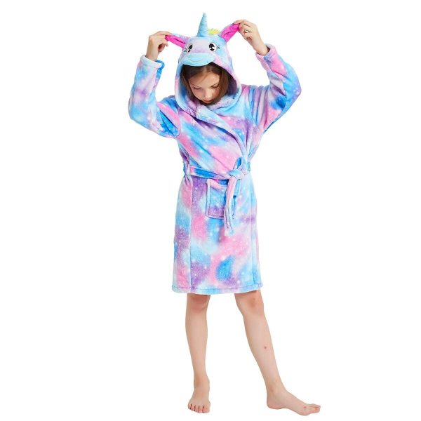 peignoir de bain licorne fille