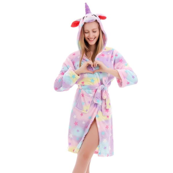 peignoir licorne femme étoile