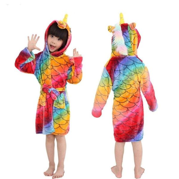 peignoir licorne enfant original