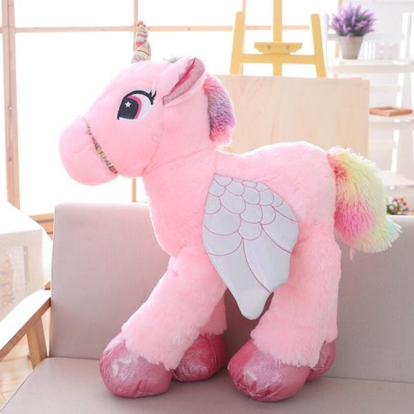 peluche licorne rose