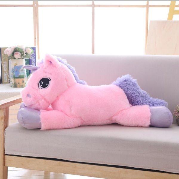 peluche licorne rose féerique