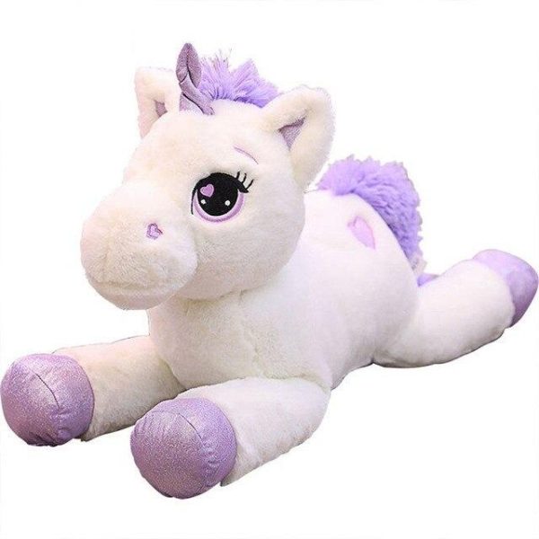 peluche licorne XXL blanc
