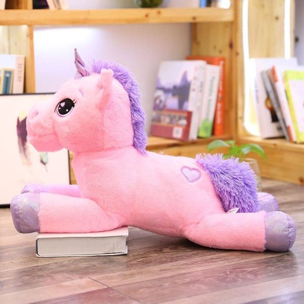 peluche licorne xxl rose
