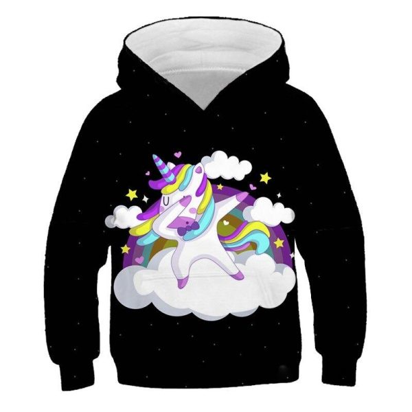 pull licorne manches longues