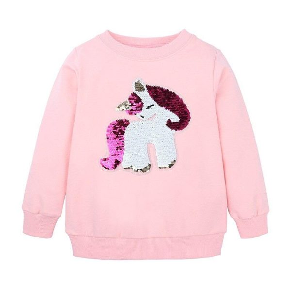 pull licorne à sequins