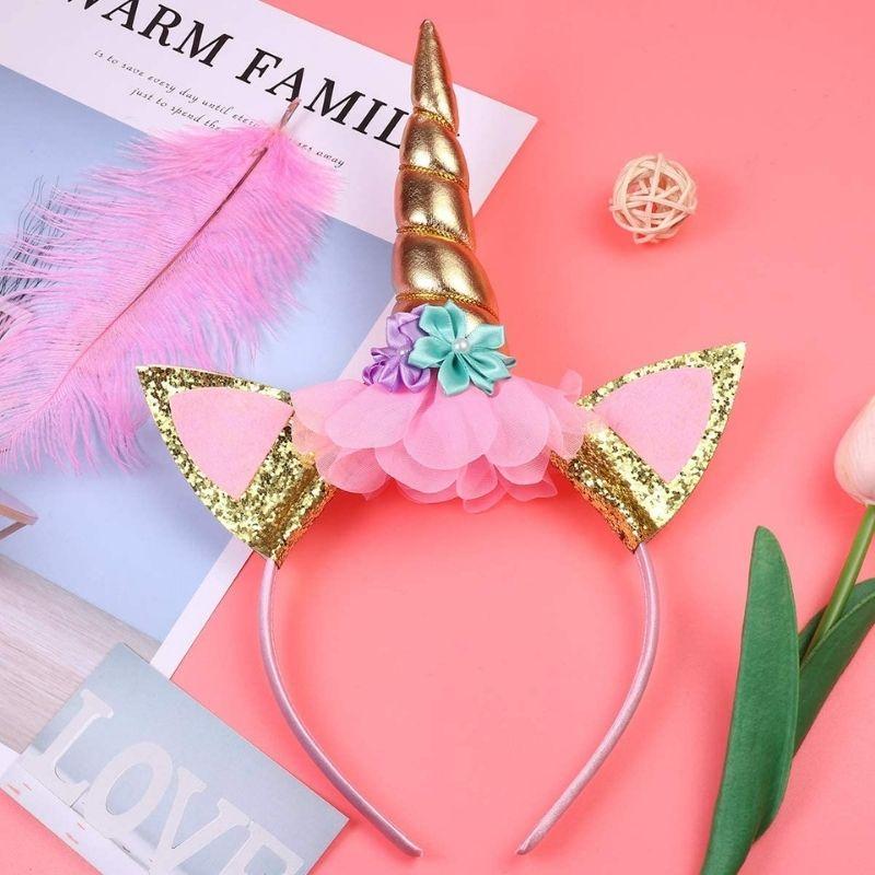 détails de la robe licorne fille